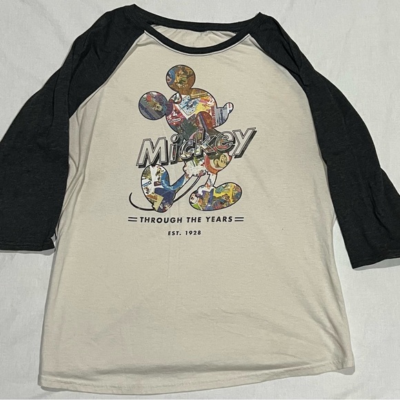 Vintage Mickey Mouse Disney Raglan Shirt - Picture 1 of 4